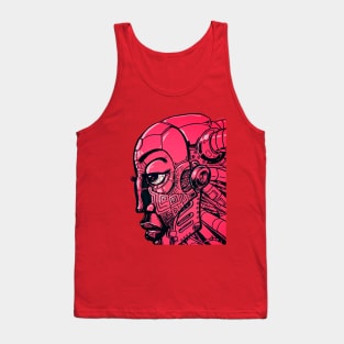 Robot Lady- Rose Tank Top